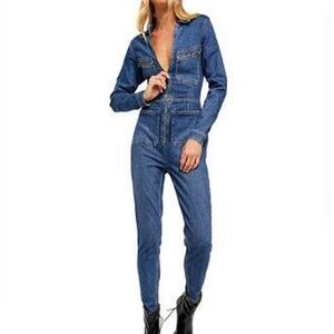 Free People Denim Women's Overalls